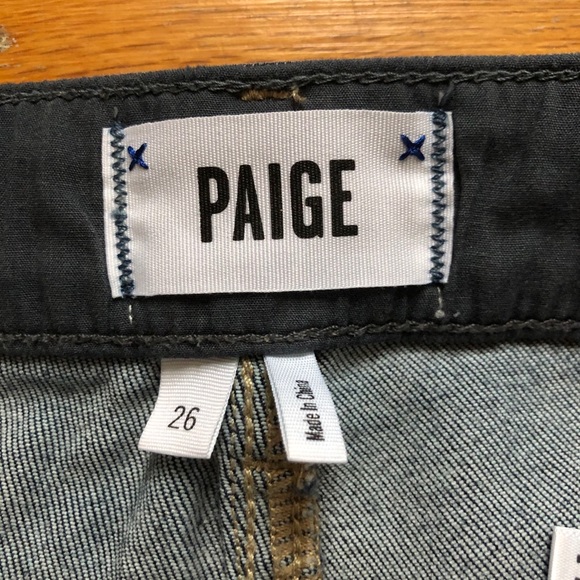 PAIGE Jaqueline Straight Military Patch Raw Hem - Picture 12 of 14